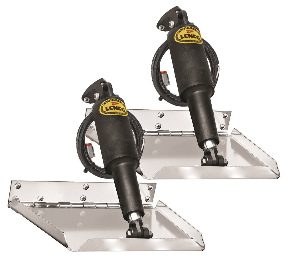 Lenco 9inx9in Performance Trim Tab Kit 12v Requires Switch - 15034-101