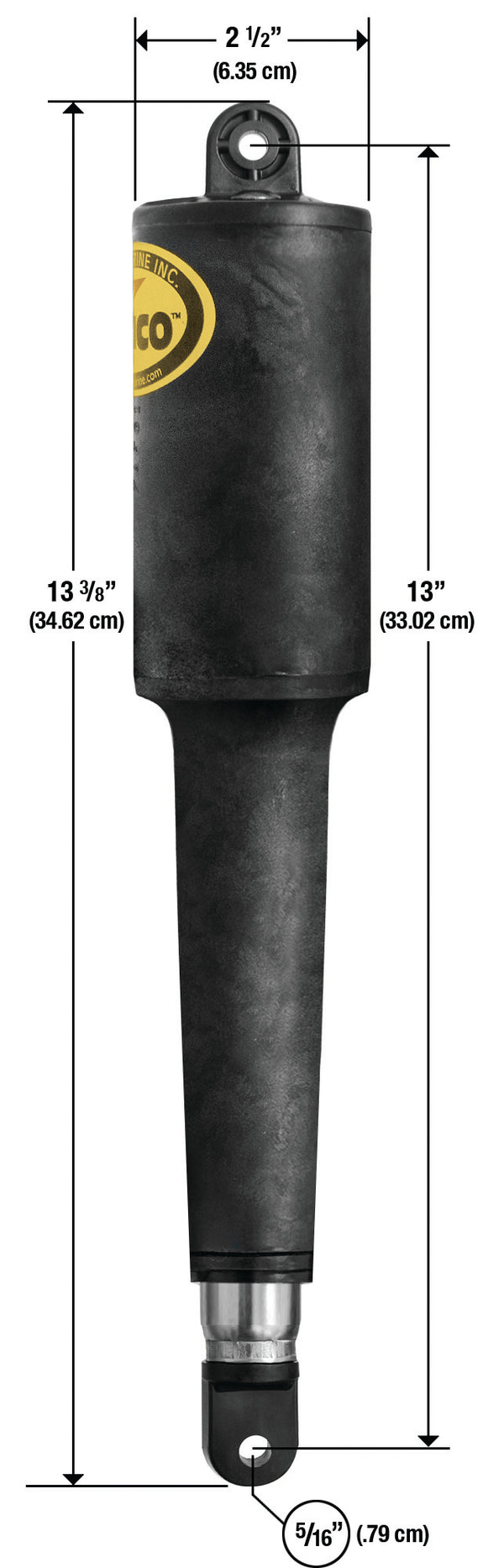 Lenco 4 1/4in Stroke Standard 102 Actuator 3/8in 12 V