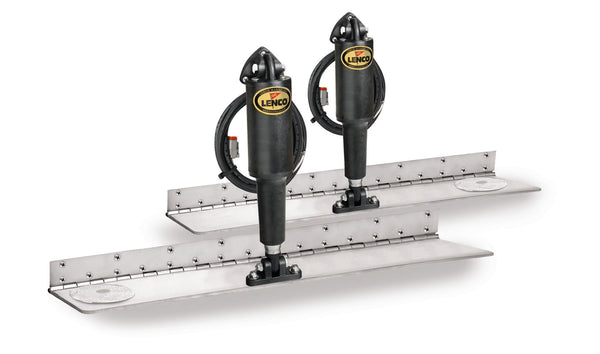 Lenco 4inx18in Hybrid Trim Tab Kit 12 V