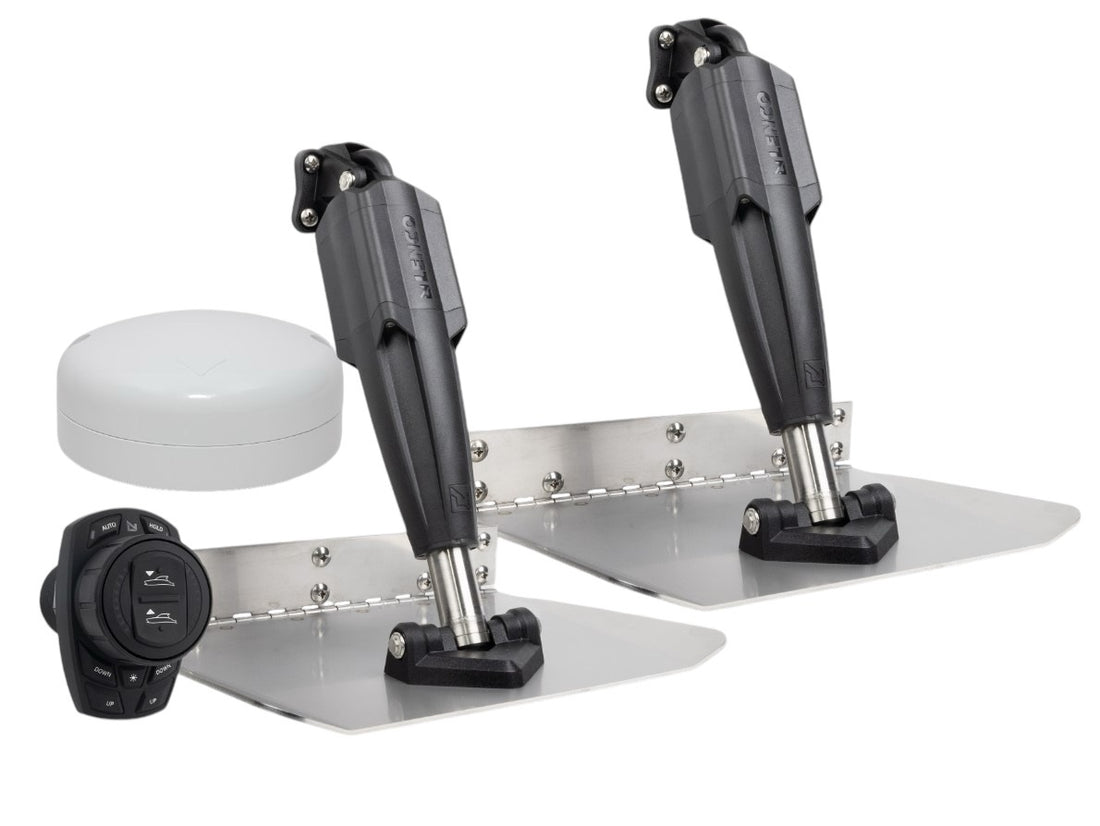 Lenco 9inx12in Standard Mount Trim Tab Kit 12v With Pro Control Auto - 15182-107