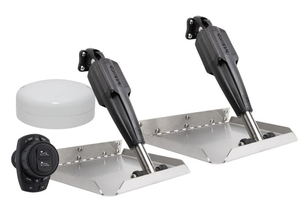 Lenco 12inx12in Edge Mount Trim Tab Kit 12v With Pro Control Auto - 15186-107