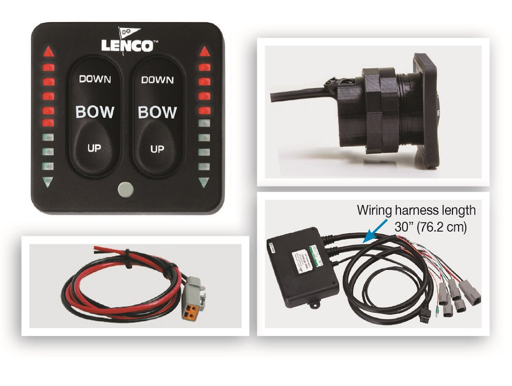 Lenco Led Two Piece Indicator Switch With Pigtail For Dual Actuator Systems