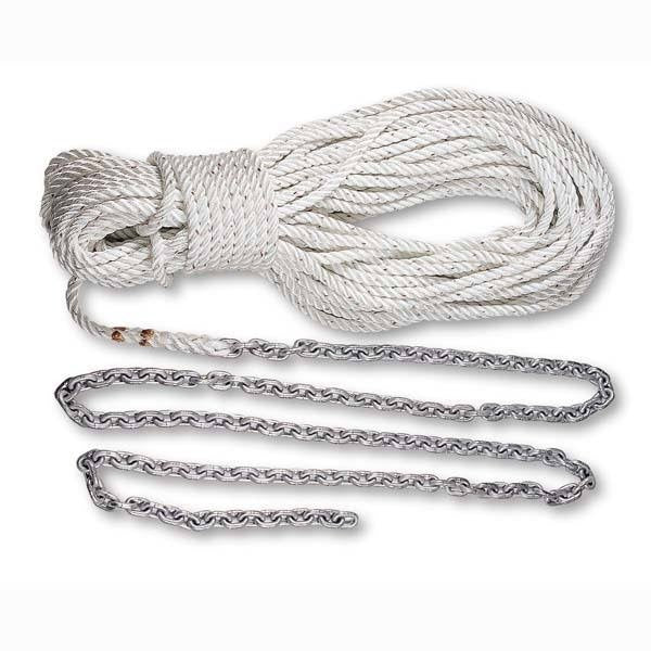 Lewmar 5ft 1/4in G4 Chain W/100ft 1/2in Rope - 69000331