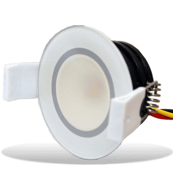 Lumishore Lux Dl50 Downlight Full Spectrum Crgbw 12/24v Dc 5 Watt White Bezel