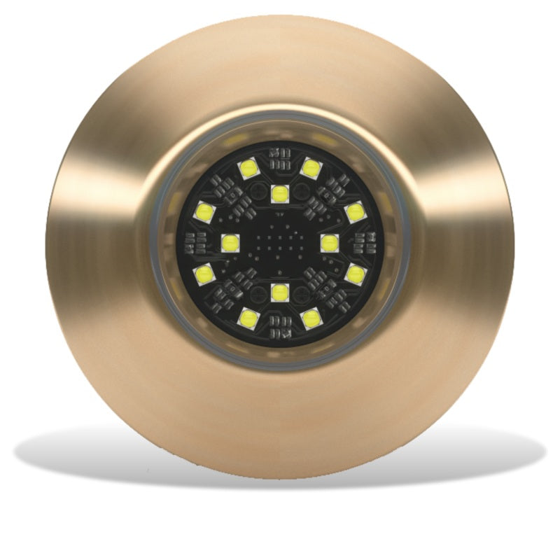 Lumishore ORA TIX404 Thru-Hull Mount Underwater White LED Bronze Housing 12/24vDC - 010-04467-00