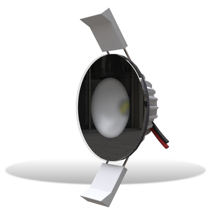 Lumishore Eclipse DL55 White Down Light 12/24vDC Black Housing - 010-04474-00