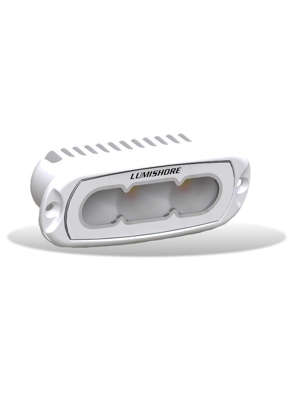 Lumishore LUX 4in Flood LED Light Flush Mount White Finish - 010-04500-00