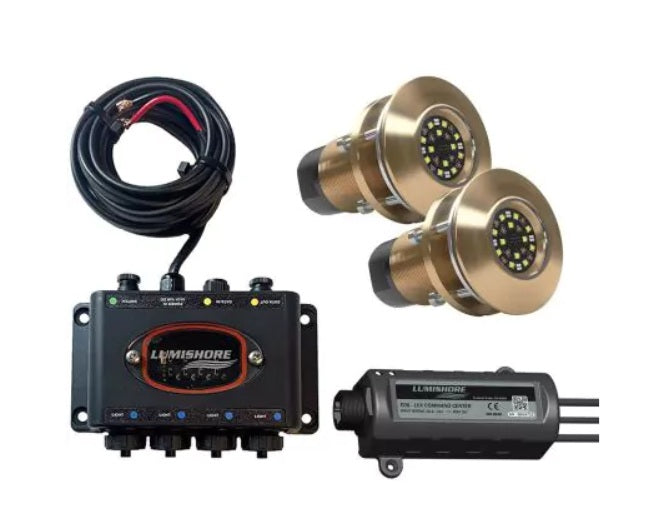 Lumishore EOS TIX404 Set 2 Lights, Hub and LUX Command Center - 010-04530-00
