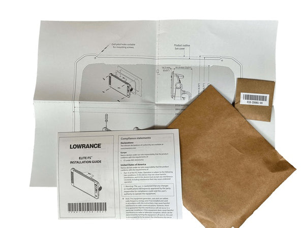 Lowrance Flush Mount Kit For Elite FS 9 - 000-15786-001