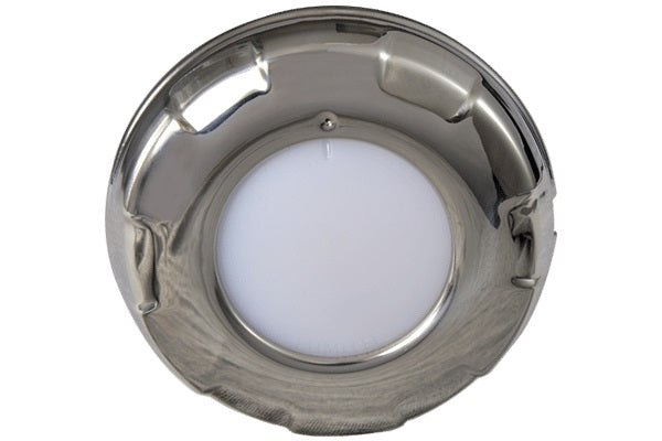 Lumitec Aurora Dome Light White/Blue LED Stainless Steel Finish - 101138