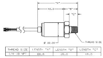Maretron 0-100 PSI Transducer - PT-0-100PSI-01