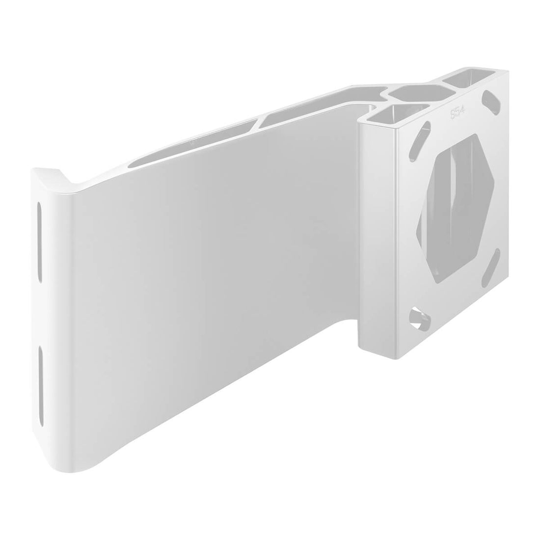 Minn Kota S54 White Jack Plate Adapter for Raptor Starboard 5in Setback 4in Rise - 1810382