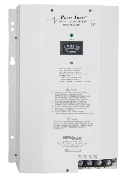 Newmar PT-24-95U 24v 95A Charger 110/230V Input - PT-24-95U