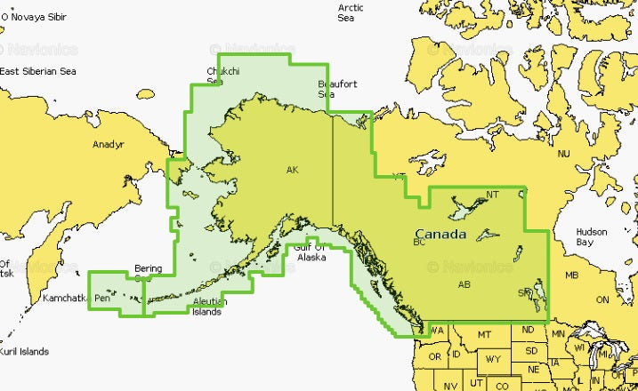 Navionics Plus NAUS013R Canada, West and Alaska microSD - 010-C1467-30