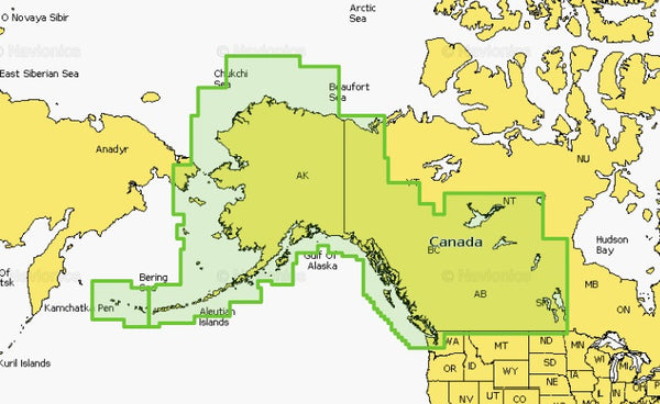 Navionics Platinum+ NPUS013R Canada, West and Alaska microSD - 010-C1467-40