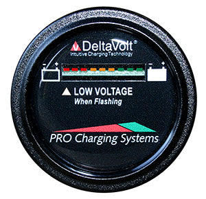 Pro Charging Eagle Performance Battery Fuel Gauge 48v Round - BFGWOV48V
