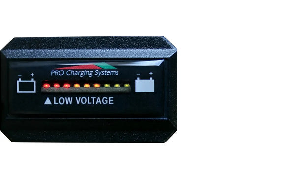 Pro Charging Eagle Performance Battery Fuel Gauge 48v Rectangle Horizontal - BFGWOVR48V