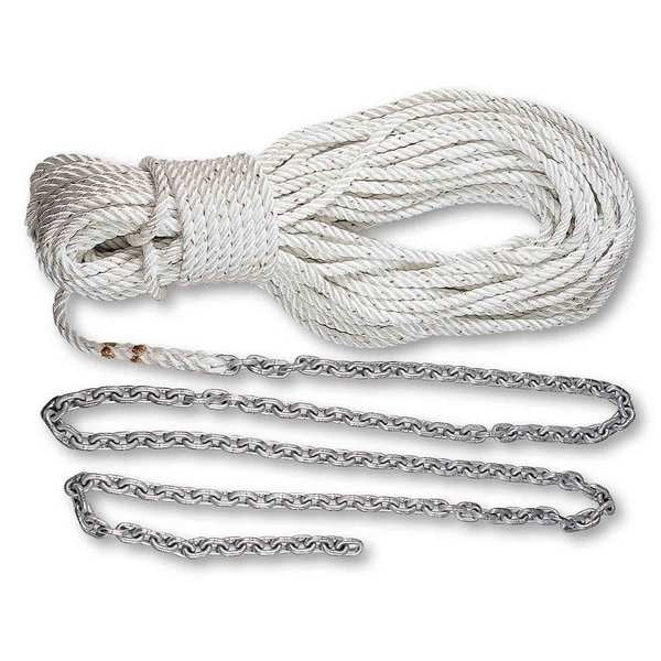 Powerwinch P10293 Anchor Rode 150ft 1/2in Rope 10ft 1/4in Chain - P10293