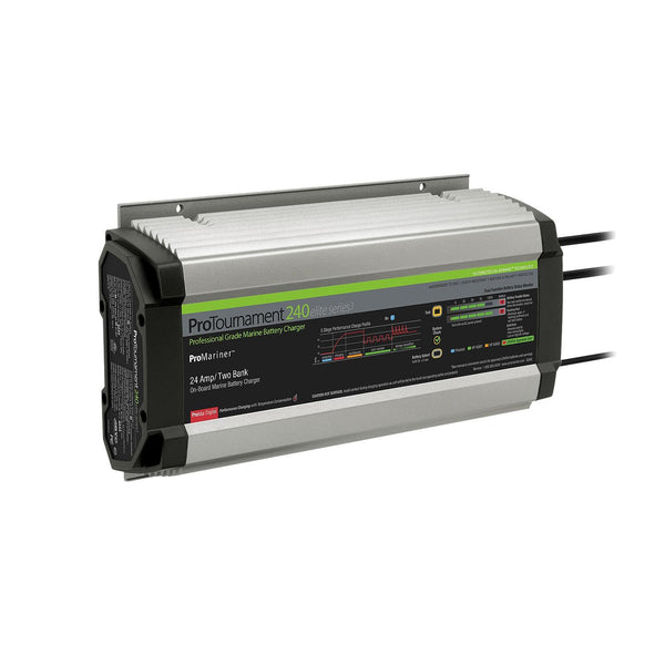 ProMariner ProTournament 240 24 Amp Battery Charger 12/24v 2 Bank 120v Input - 53242