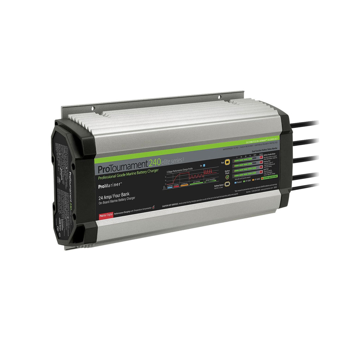 ProMariner ProTournament 240 24 Amp Battery Charger 12/24/36/48v 4 Bank 120v Input - 53244
