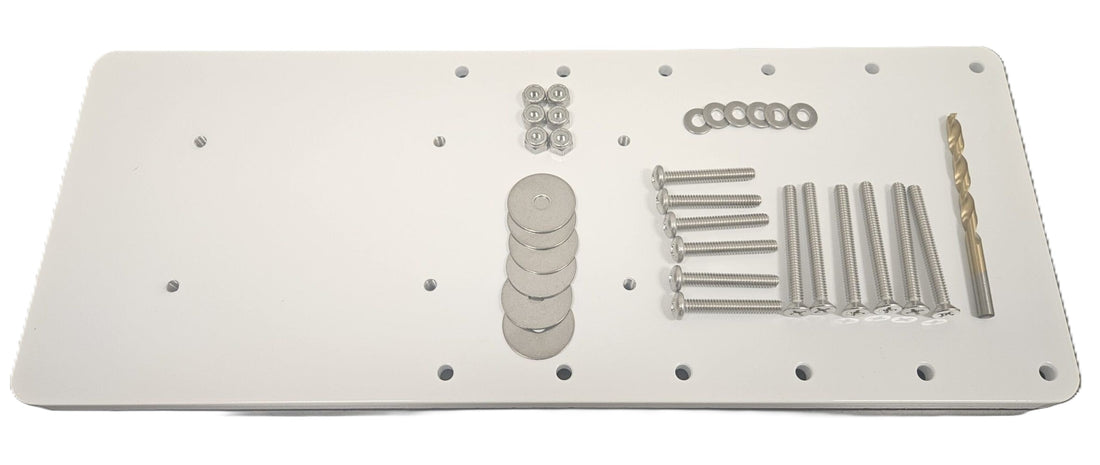 Rhodan White Aluminum Mounting Plate