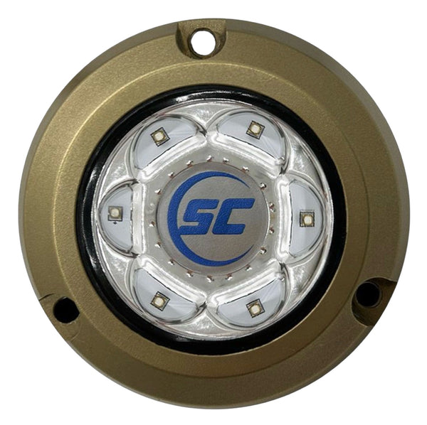 Shadow Caster SC2 Underwater LED Light  Bimini Blue 12v Bronze Surface Mount - SC2-BB-BZSM