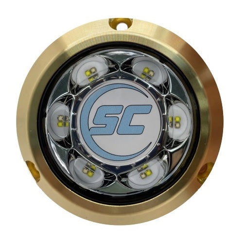 Shadow Caster SC3 Underwater LED Light Blue/White 12v Bronze Surface Mount - SC3-BW-BZSM