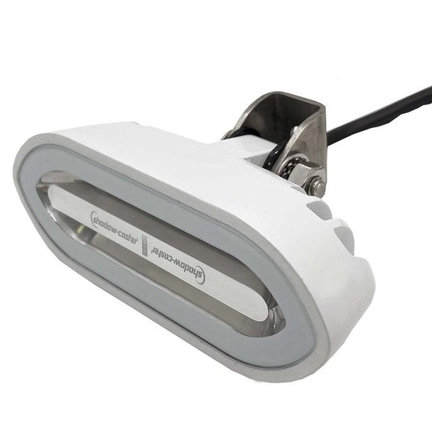 Shadow Caster SCM-SL Spreader Light Great White LED Bracket Mount White Housing - SCM-SLB-GW-WH