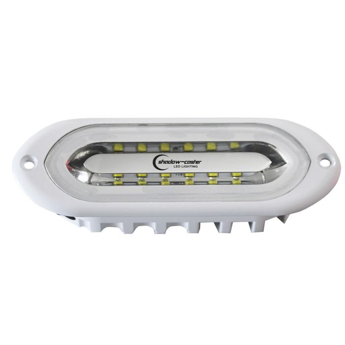 Shadow Caster SCM-SL Spreader Light Great White LED Flush Mount White Housing - SCM-SLF-GW-WH