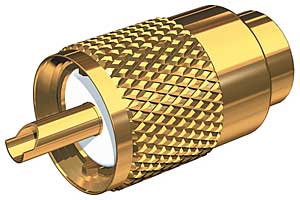 Shakespeare Pl259 Gold Plated Connector F/Rg8 U/Rg213