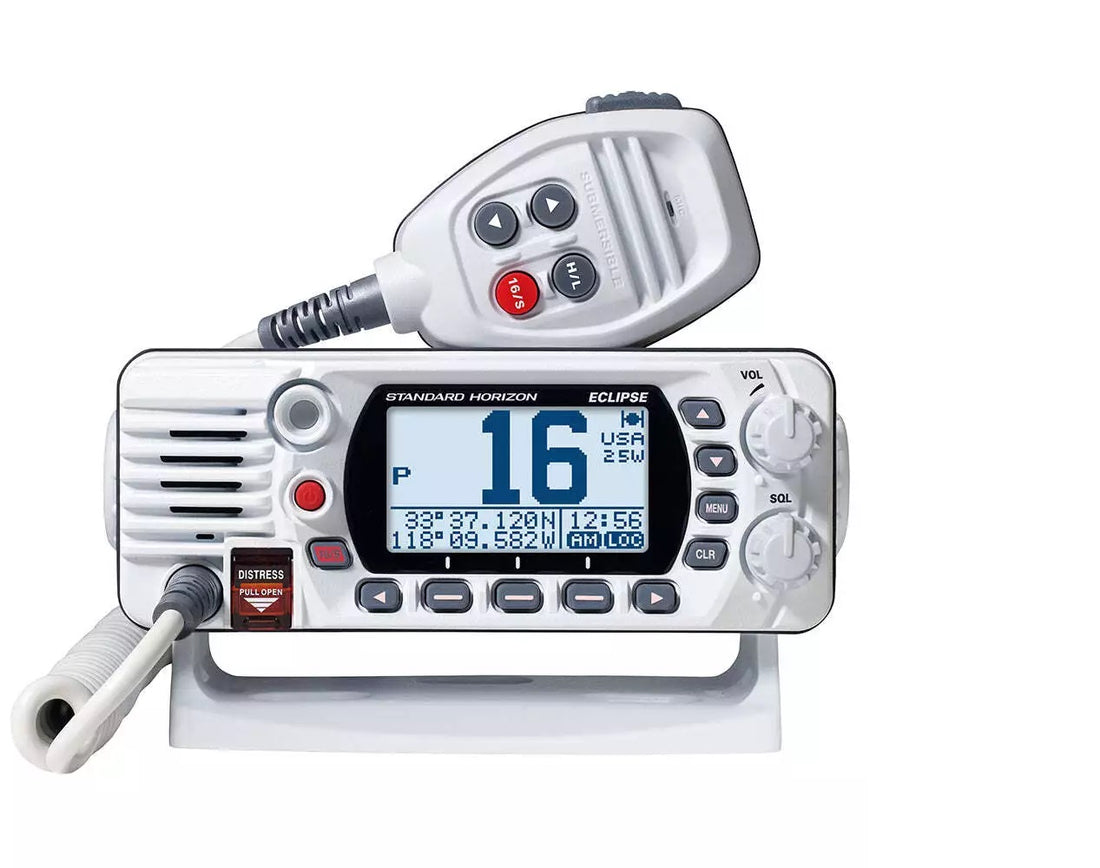 Standard Horizon Eclipse GPS White VHF Class D 25 Watt - GX1410GW
