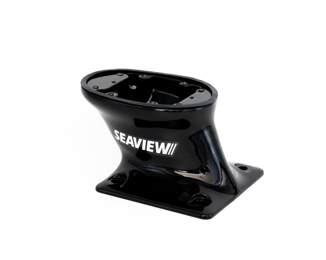 Seaview PMA57M1BLK 5in Mount Aft Rake Requires Plate Black - PMA57M1BLK