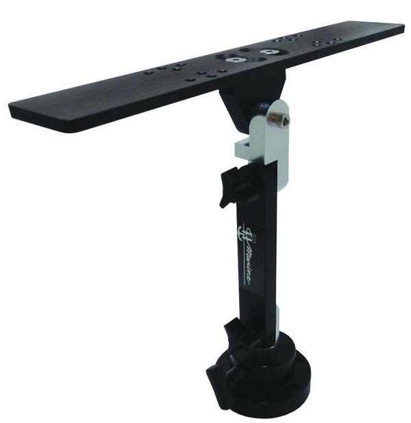 TH Marine Mini Kong Mount 12in Plate 5in Arm Shock Lock - SKLK-LALT-DP
