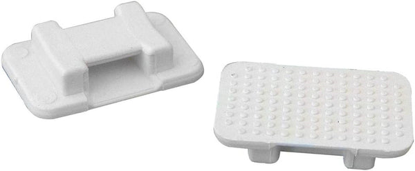 Weld Mount At 5 Wire Tie Mount, Large White 100 Pack At 5 100