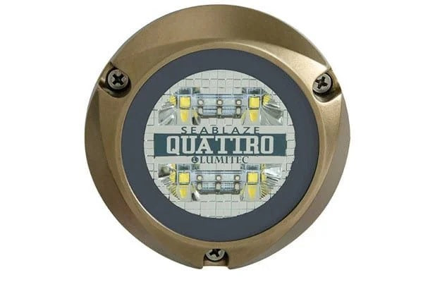 Lumitec Quattro Spectrum RGBW LED Surface Mount Bronze Hosuing 12/24v - 101510